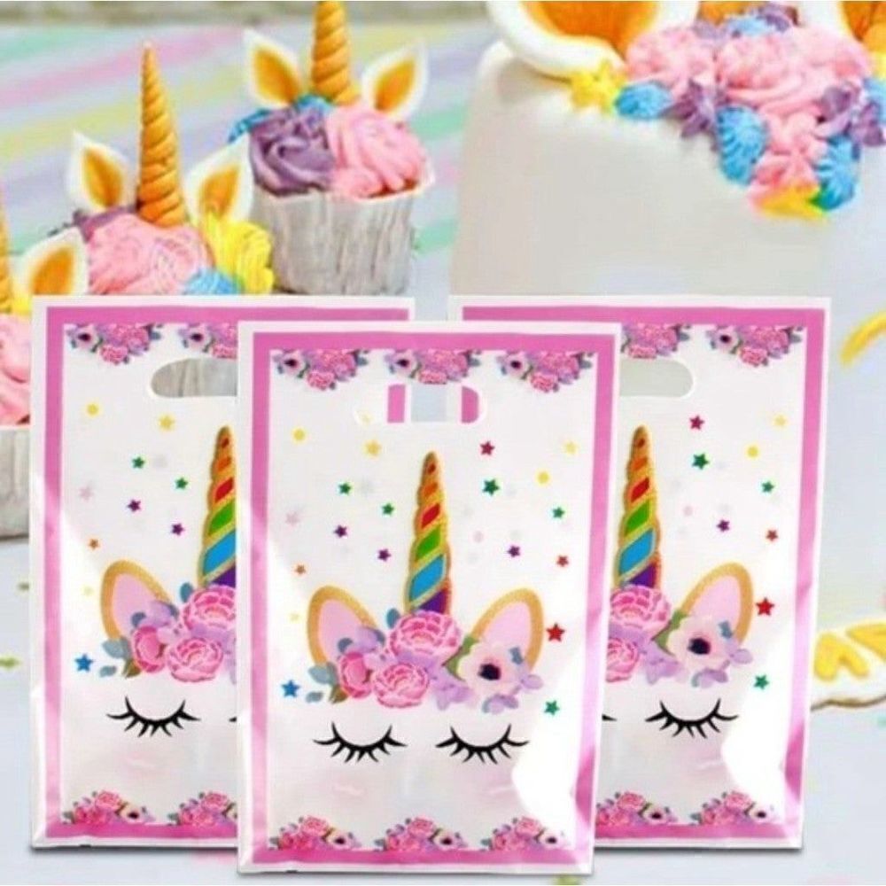 Unicorn Party Bags 10 pcs  Party Bags Favours Loot Bag Treat for Girls Birthday